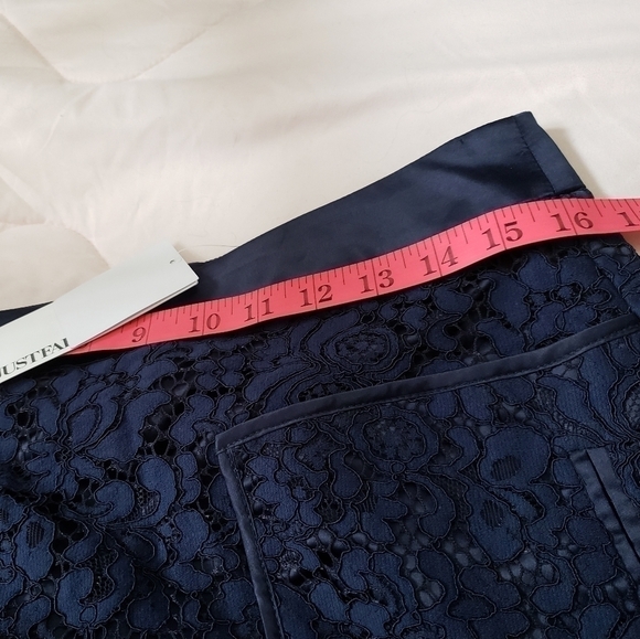 Justfab NWT Lace Navy Blue Skirt - Picture 5 of 6